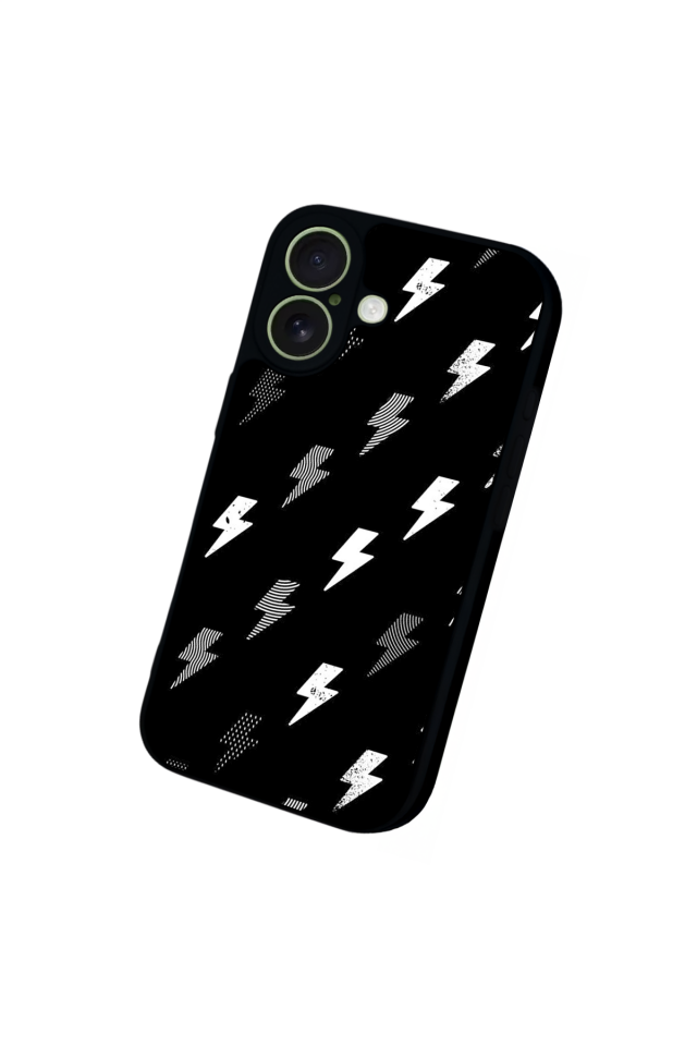 iPhone 17 Uyumlu Simsek Tasarımlı Glossy Premium Kılıf