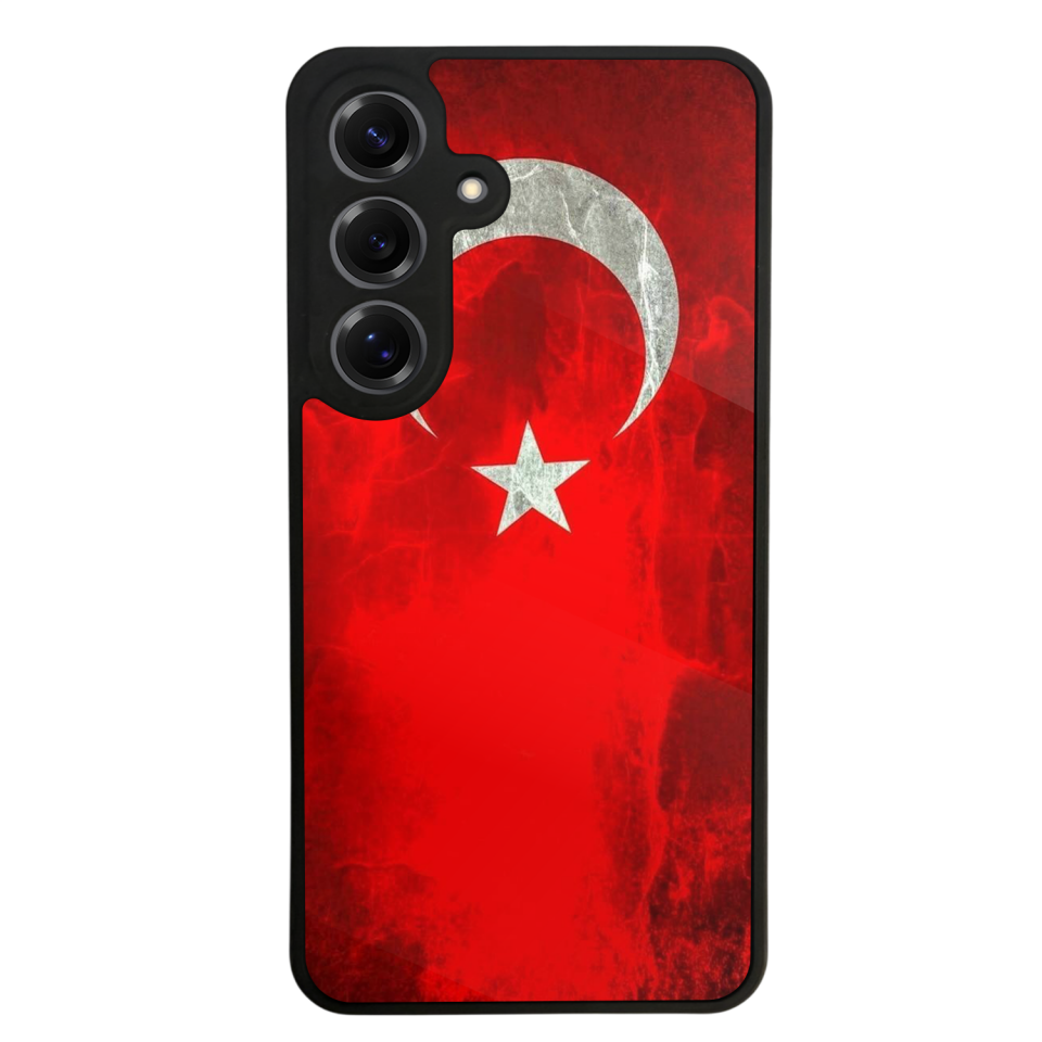 Samsung Galaxy S25 Uyumlu Türk Bayragi Tasarımlı Glossy Premium Kılıf