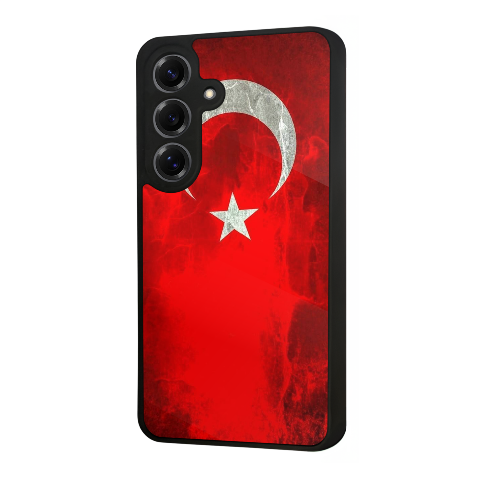 Samsung Galaxy S25 Uyumlu Türk Bayragi Tasarımlı Glossy Premium Kılıf