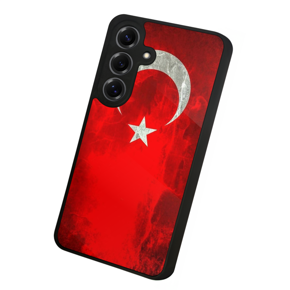 Samsung Galaxy S25 Uyumlu Türk Bayragi Tasarımlı Glossy Premium Kılıf