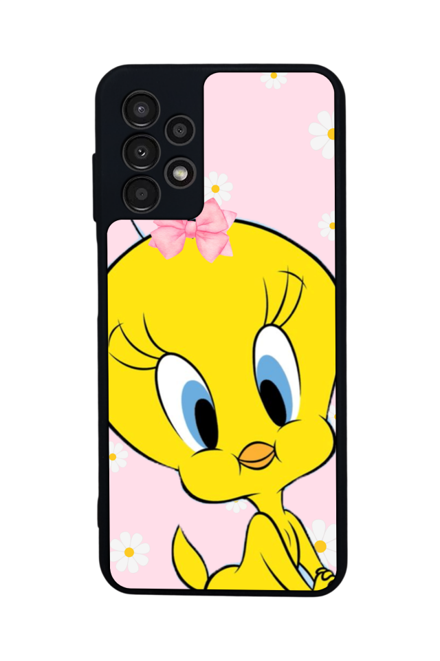Samsung Galaxy A13 Uyumlu Tweety Tasarımlı Glossy Premium Kılıf