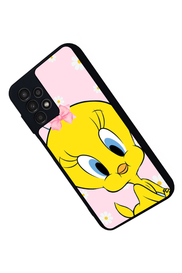 Samsung Galaxy A13 Uyumlu Tweety Tasarımlı Glossy Premium Kılıf
