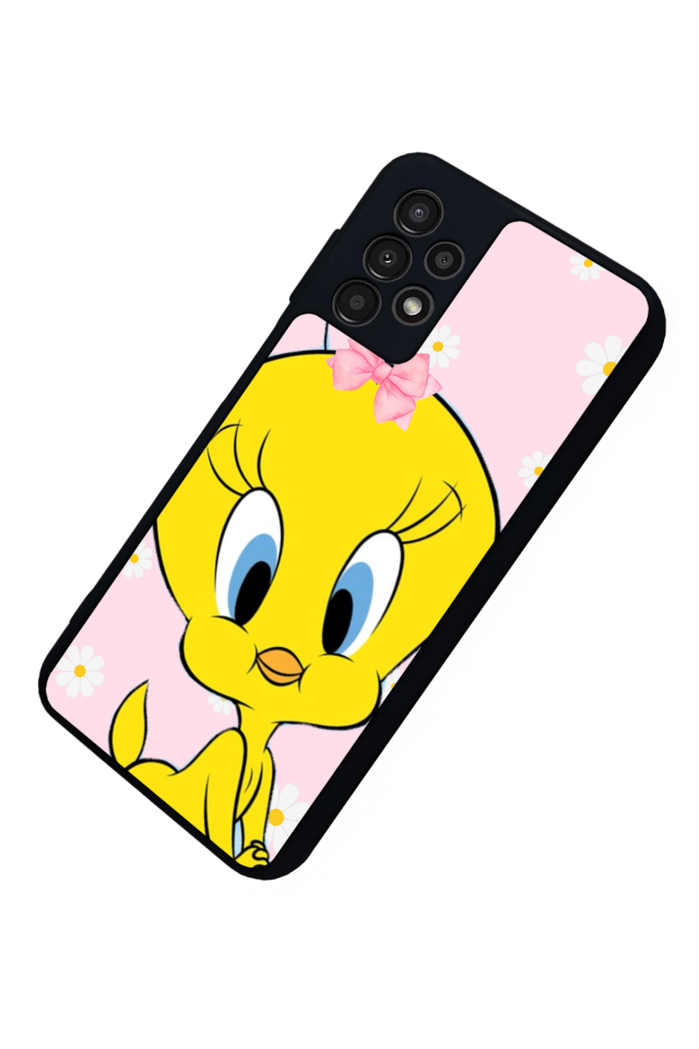 Samsung Galaxy A13 Uyumlu Tweety Tasarımlı Glossy Premium Kılıf