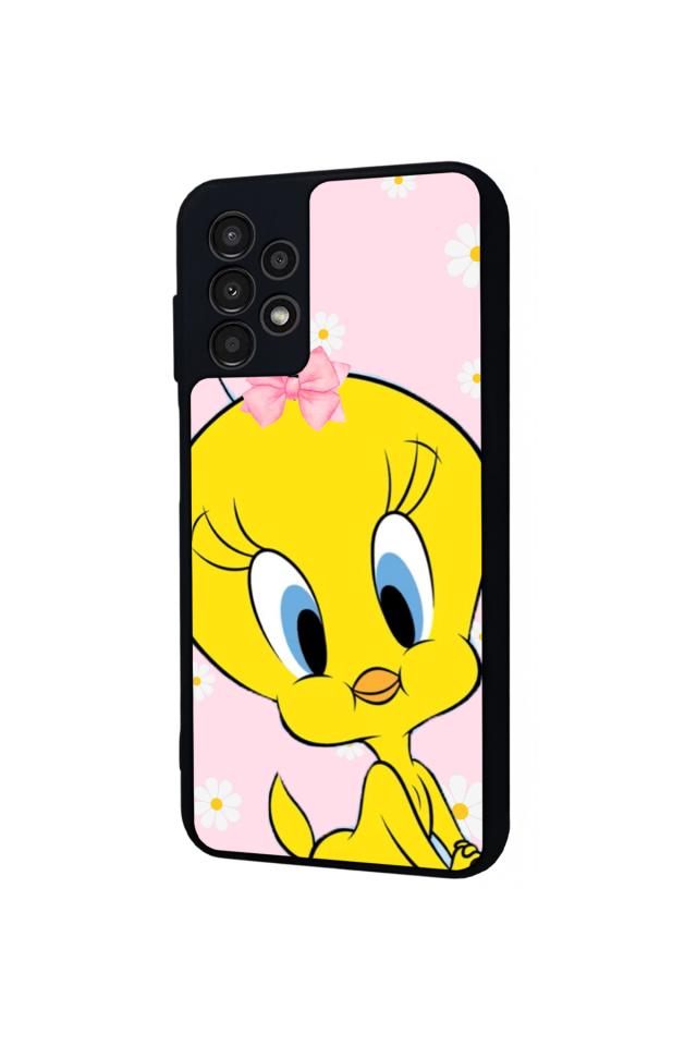 Samsung Galaxy A13 Uyumlu Tweety Tasarımlı Glossy Premium Kılıf