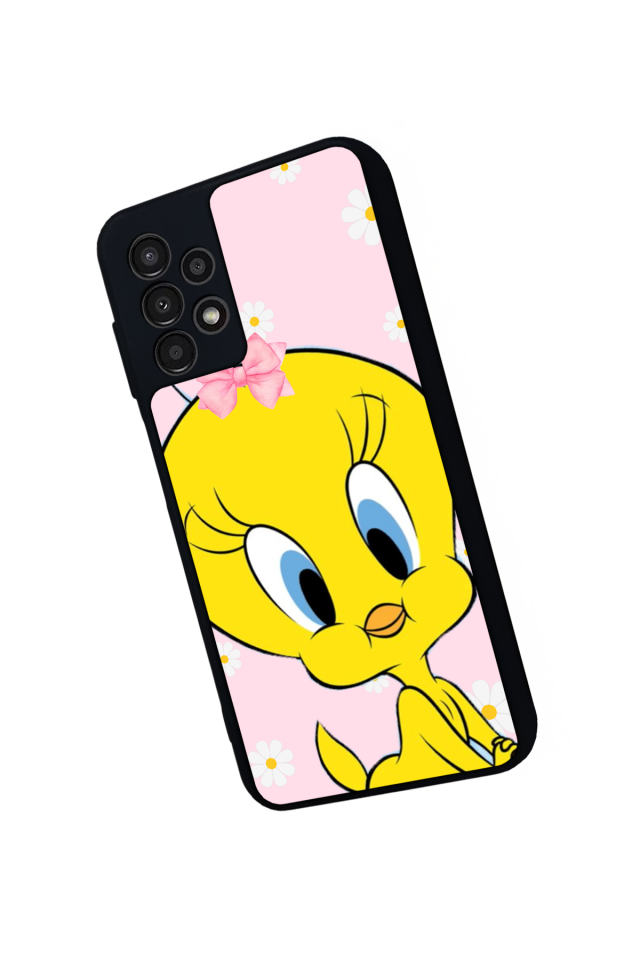 Samsung Galaxy A13 Uyumlu Tweety Tasarımlı Glossy Premium Kılıf