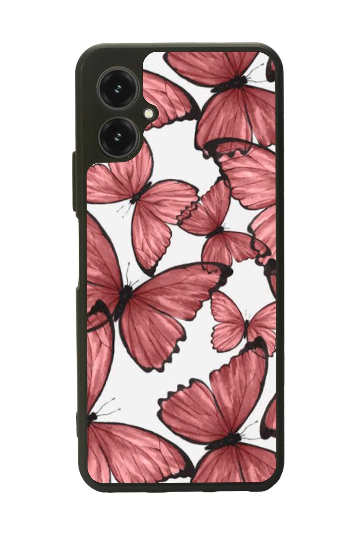 Omix X5 Uyumlu Kelebek Tasarımlı Glossy Premium Kılıf
