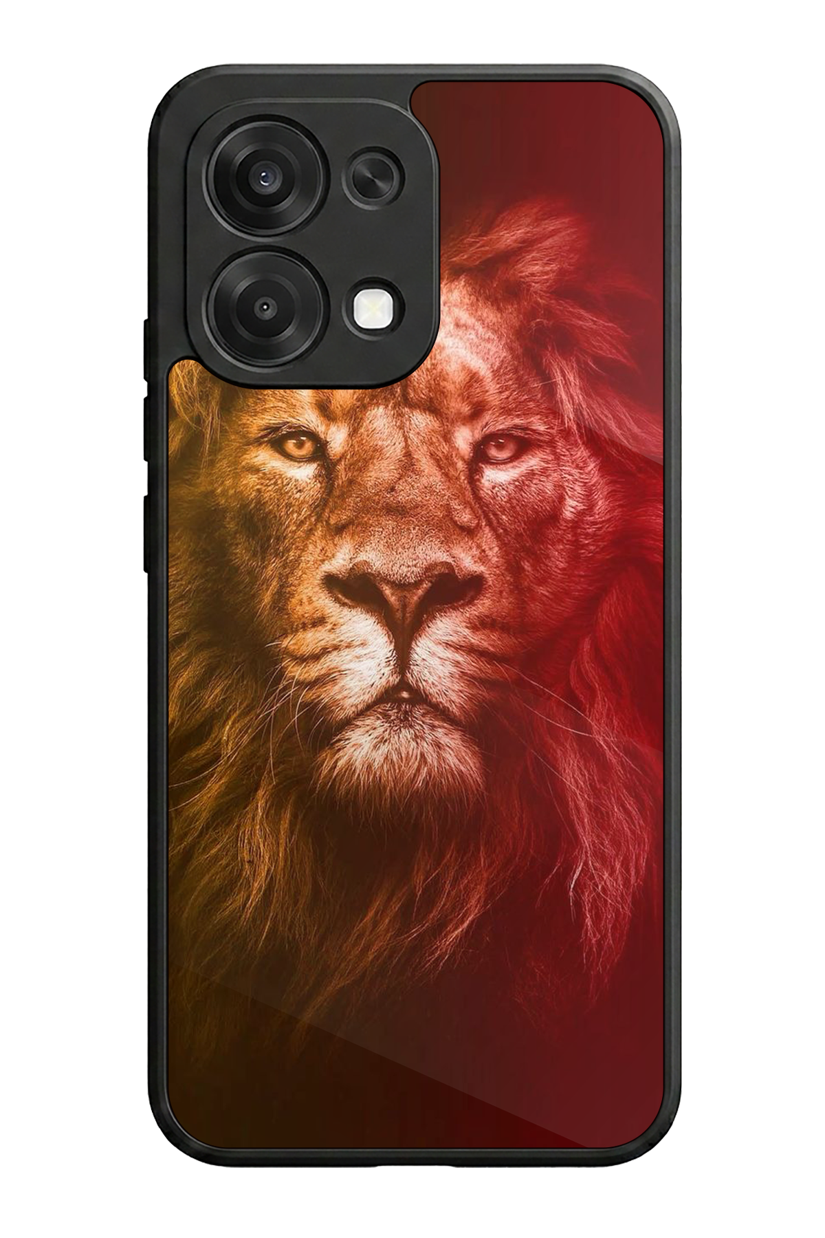 Oppo A6 Pro Uyumlu Aslan Tasarımlı Glossy Premium Kılıf