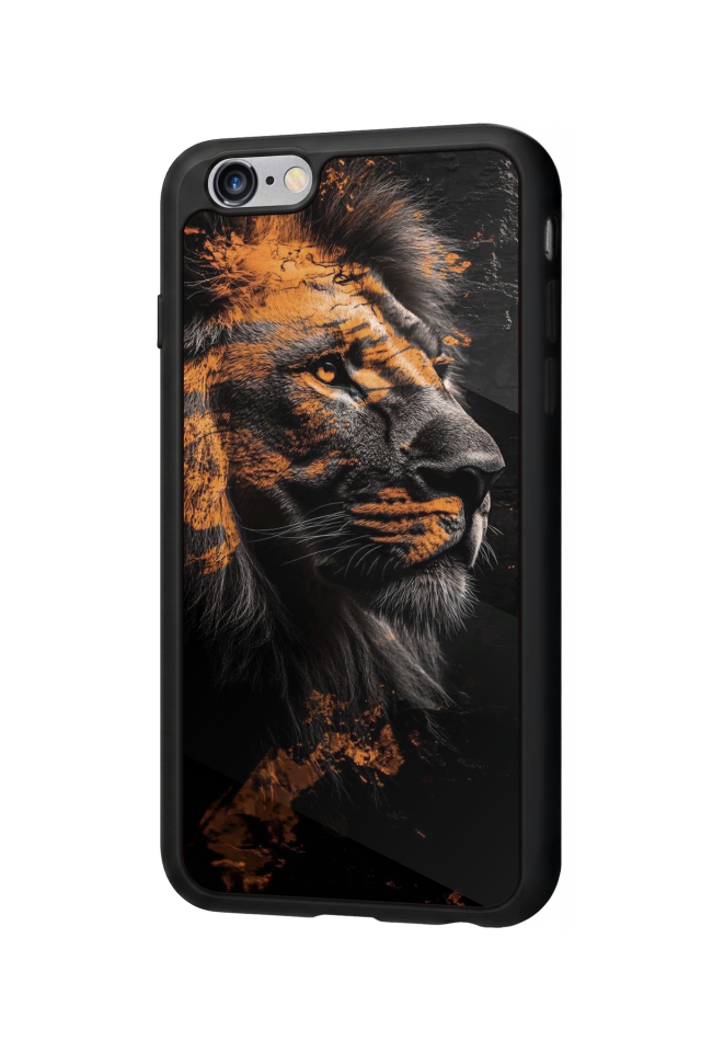 iPhone 6 Plus Uyumlu Aslan Tasarımlı Glossy Premium Kılıf