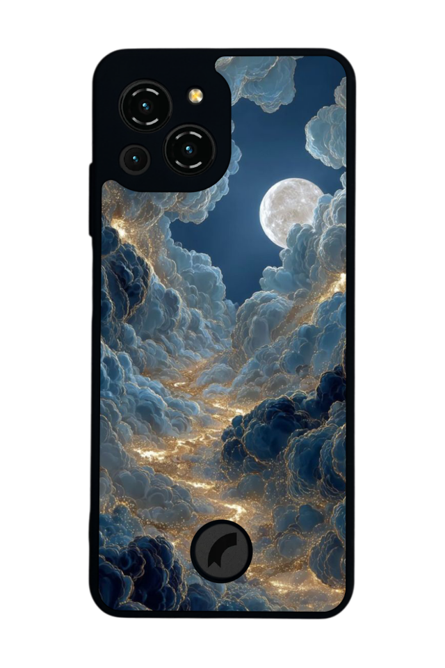 Reeder S23 Pro Max Uyumlu Ay Tasarımlı Glossy Premium Kılıf