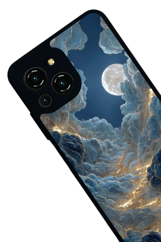 Reeder S23 Pro Max Uyumlu Ay Tasarımlı Glossy Premium Kılıf