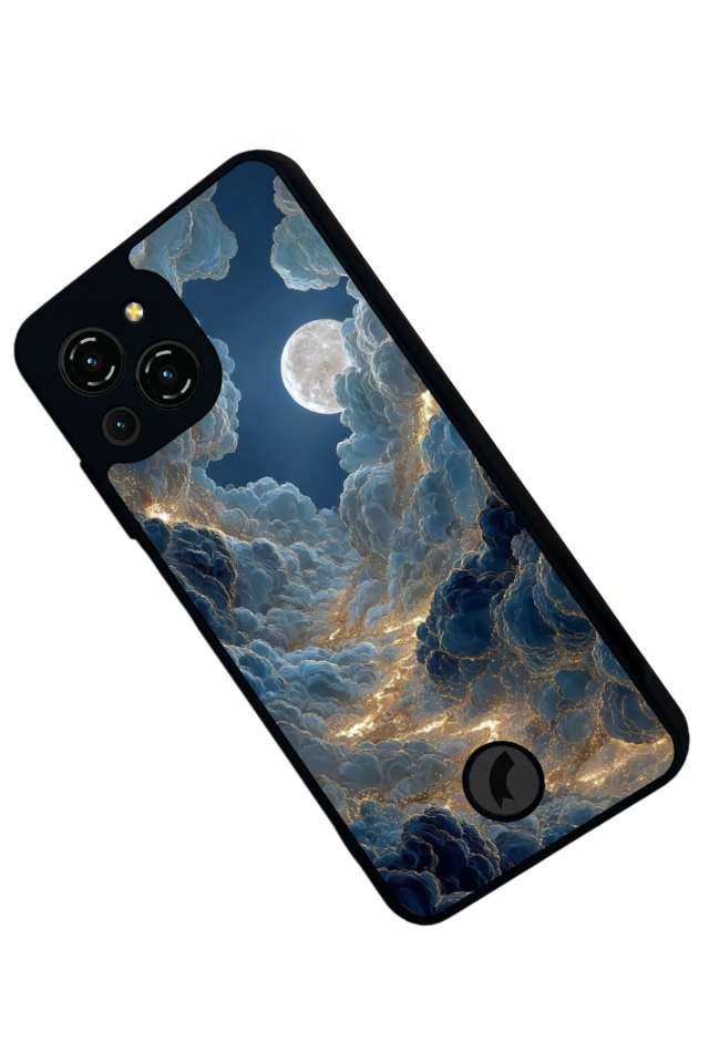 Reeder S23 Pro Max Uyumlu Ay Tasarımlı Glossy Premium Kılıf