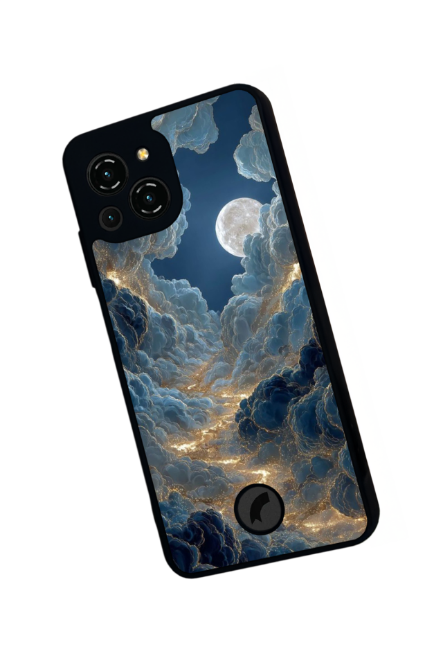 Reeder S23 Pro Max Uyumlu Ay Tasarımlı Glossy Premium Kılıf