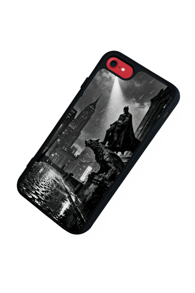 iPhone SE Uyumlu Batman Tasarımlı Glossy Premium Kılıf