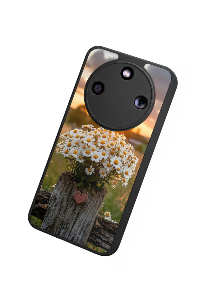 Honor Magic 8 Lite Uyumlu Cicek Tasarımlı Glossy Premium Kılıf