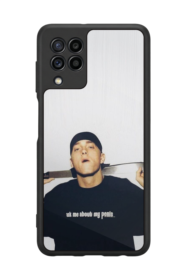 Samsung Galaxy M22 Uyumlu Eminem Tasarımlı Glossy Premium Kılıf