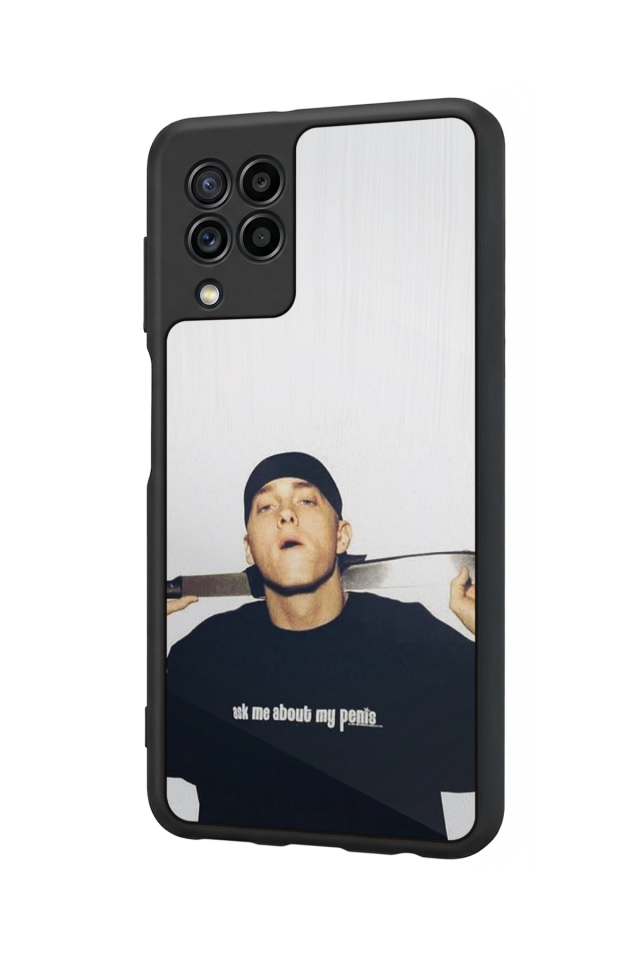 Samsung Galaxy M22 Uyumlu Eminem Tasarımlı Glossy Premium Kılıf