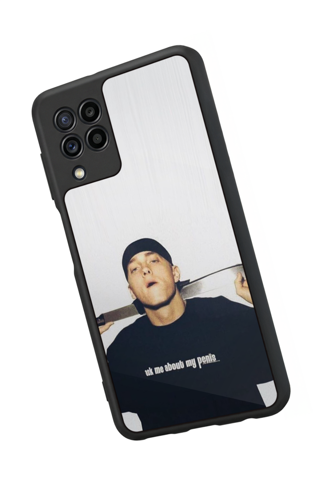 Samsung Galaxy M22 Uyumlu Eminem Tasarımlı Glossy Premium Kılıf