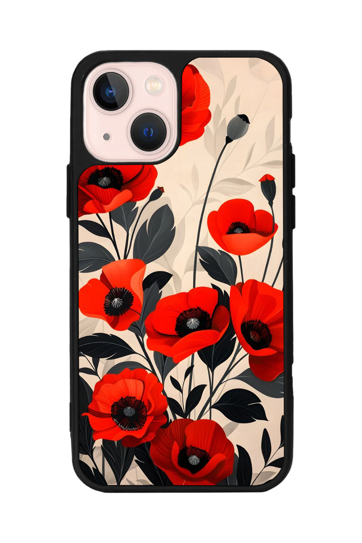 iPhone 14 Plus Uyumlu Floral Tasarımlı Glossy Premium Kılıf