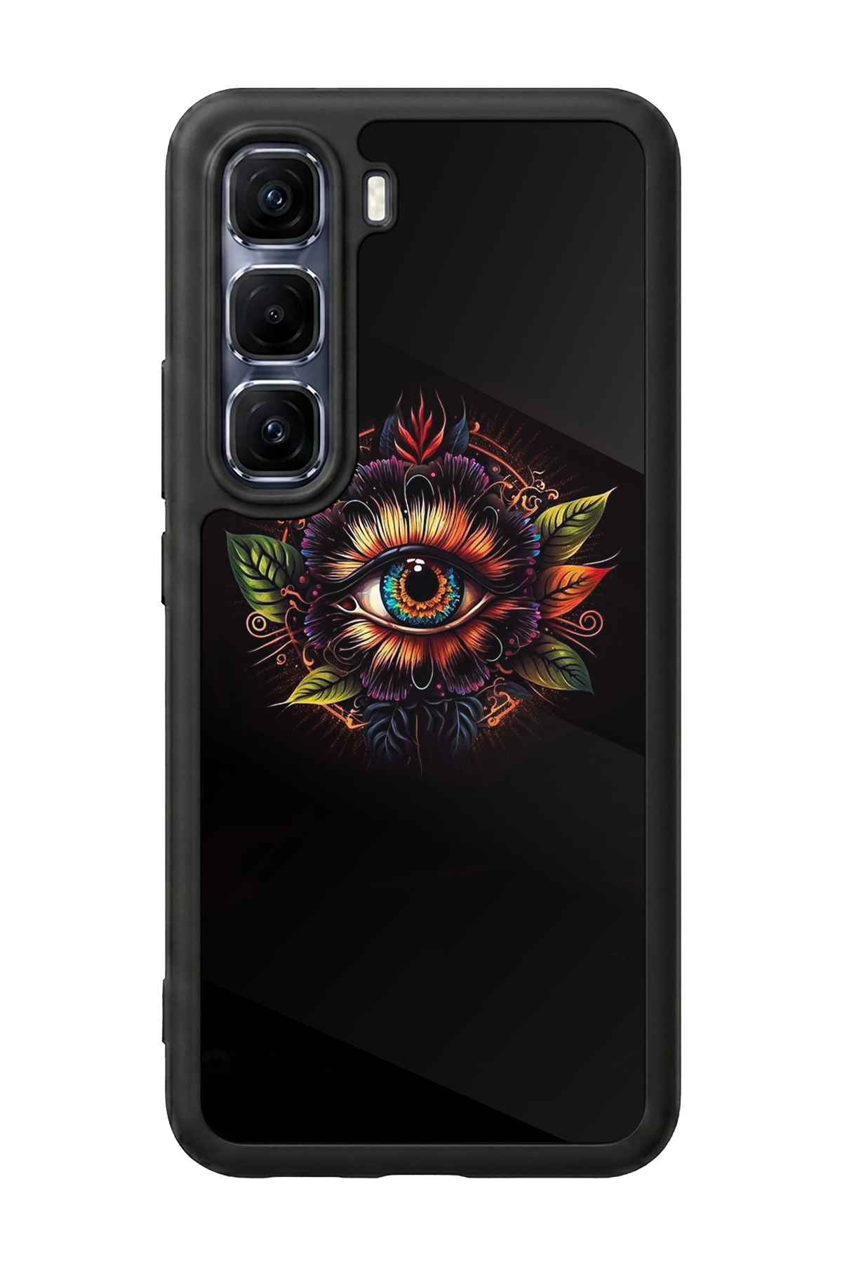 Infinix Hot 60 Pro Plus Uyumlu Göz Tasarımlı Glossy Premium Kılıf