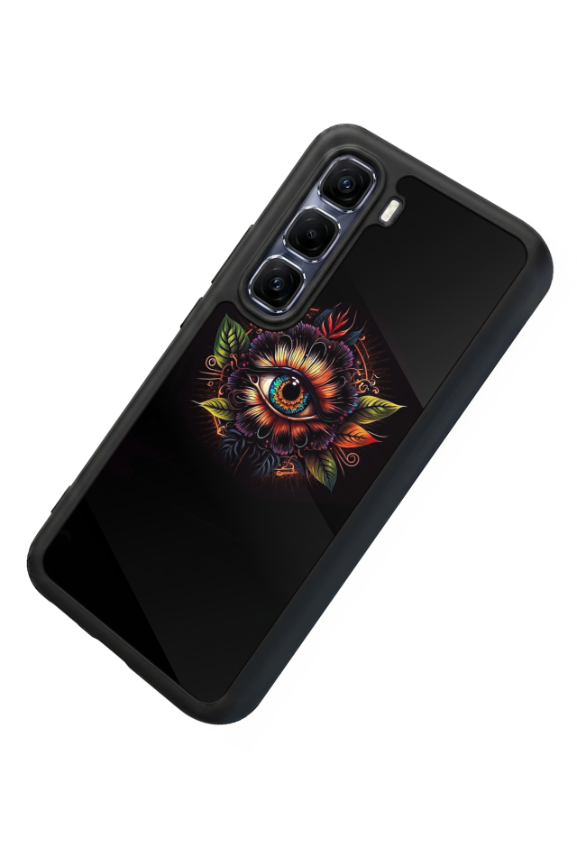 Infinix Hot 60 Pro Plus Uyumlu Göz Tasarımlı Glossy Premium Kılıf