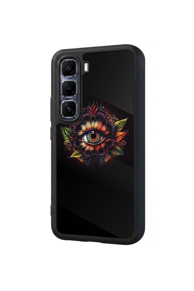 Infinix Hot 60 Pro Plus Uyumlu Göz Tasarımlı Glossy Premium Kılıf