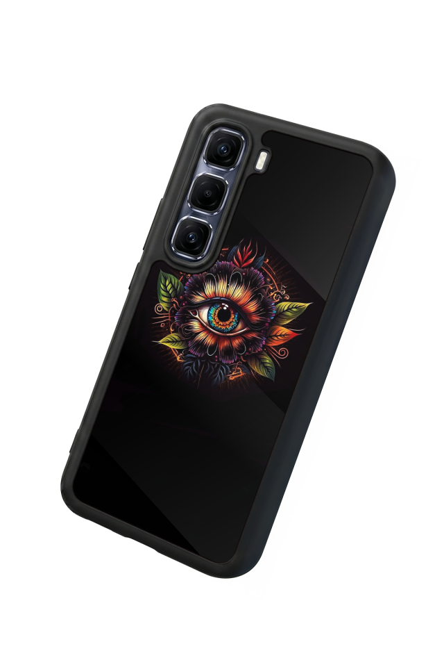 Infinix Hot 60 Pro Plus Uyumlu Göz Tasarımlı Glossy Premium Kılıf