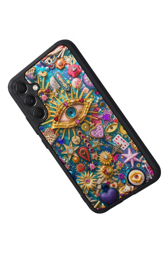 Samsung Galaxy A34 Uyumlu Göz Tasarımlı Glossy Premium Kılıf