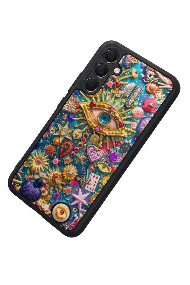 Samsung Galaxy A34 Uyumlu Göz Tasarımlı Glossy Premium Kılıf