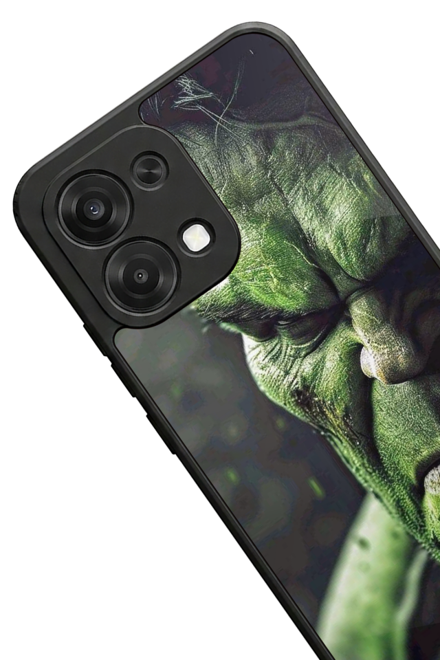 Oppo A6 Pro Uyumlu Hulk Tasarımlı Glossy Premium Kılıf