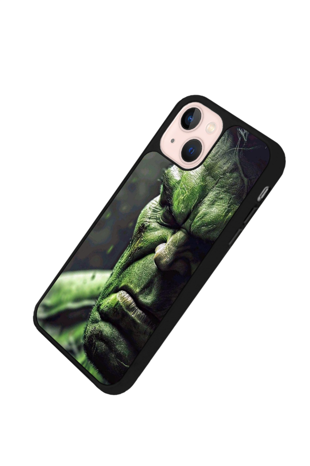 iPhone 13 Mini Uyumlu Hulk Tasarımlı Glossy Premium Kılıf