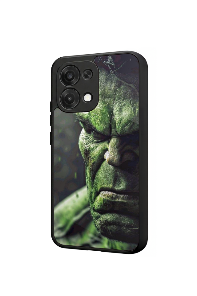 Oppo A6 Pro Uyumlu Hulk Tasarımlı Glossy Premium Kılıf