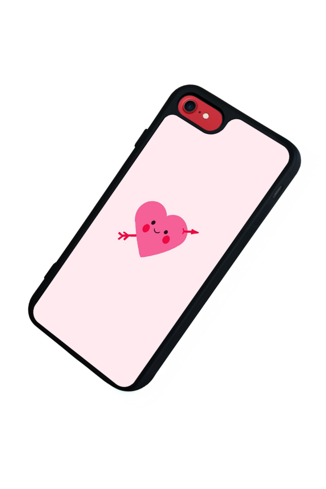 iPhone 8 Uyumlu Kalp Love Tasarımlı Glossy Premium Kılıf