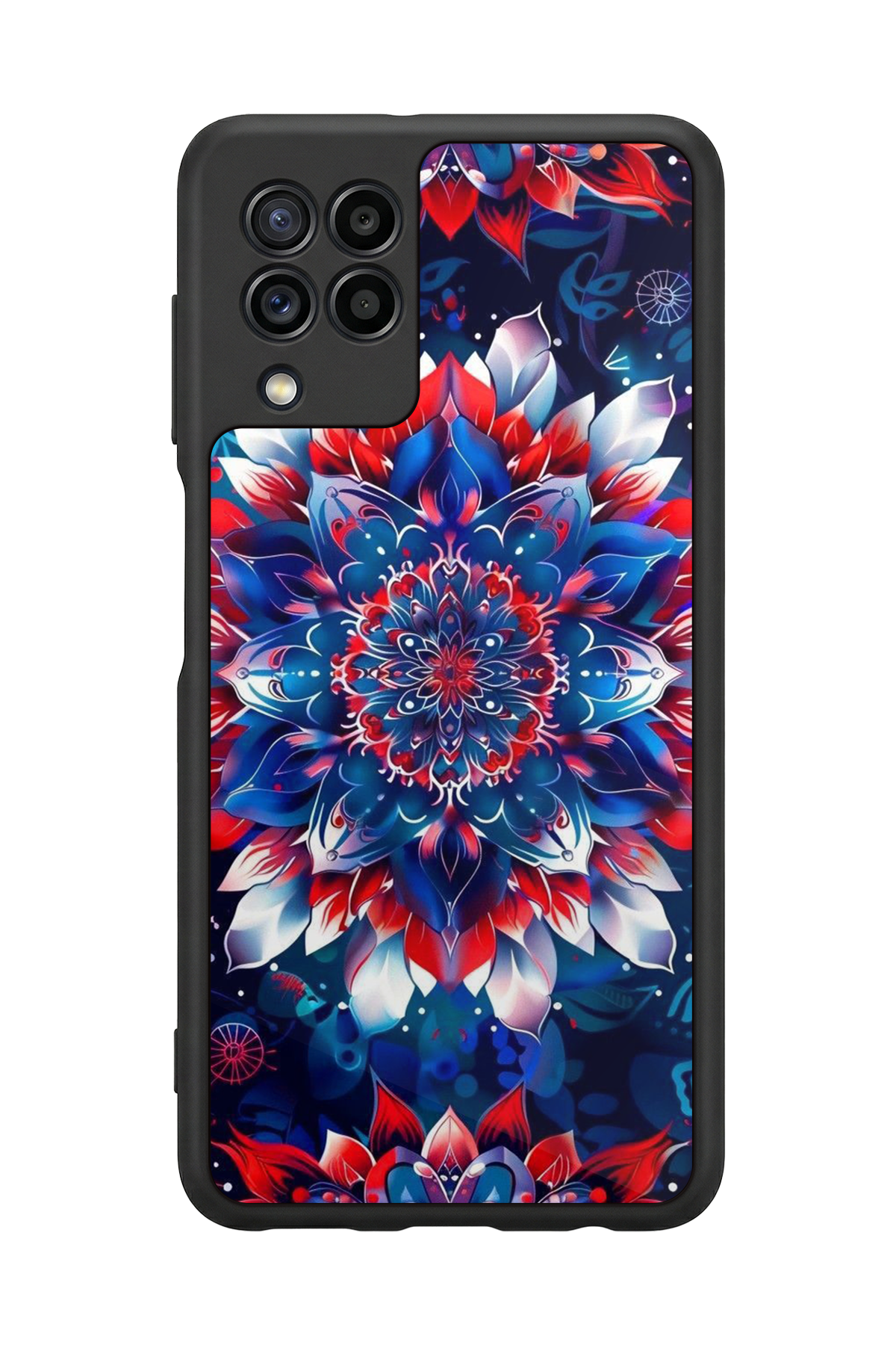 Samsung Galaxy M32 Uyumlu Mandala Tasarımlı Glossy Premium Kılıf