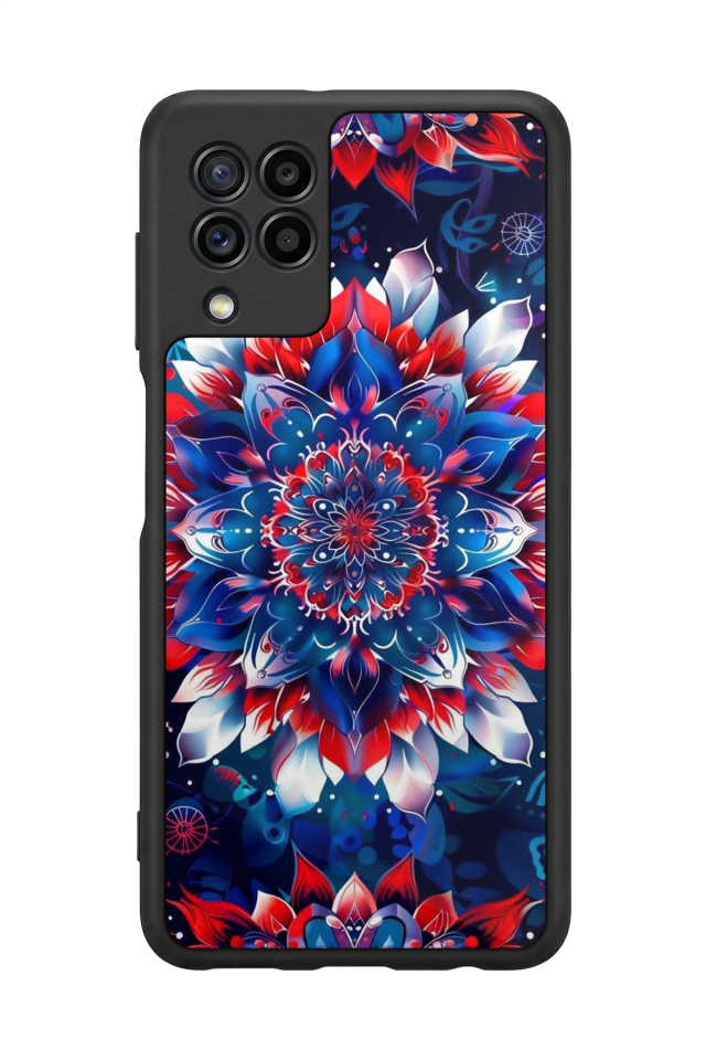 Samsung Galaxy M32 Uyumlu Mandala Tasarımlı Glossy Premium Kılıf