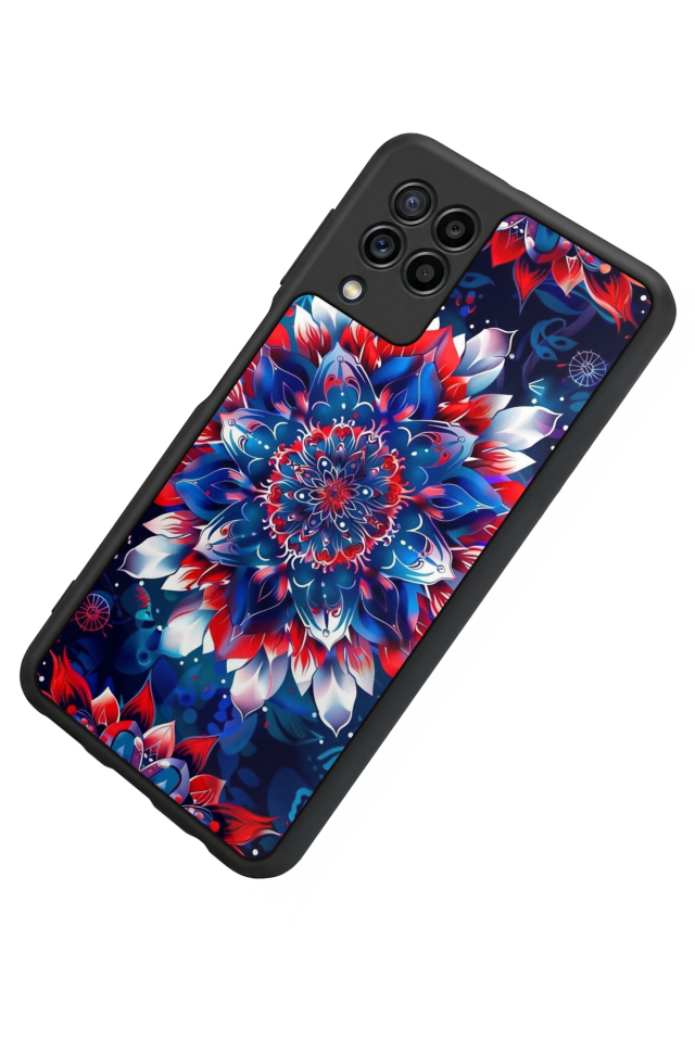 Samsung Galaxy M32 Uyumlu Mandala Tasarımlı Glossy Premium Kılıf
