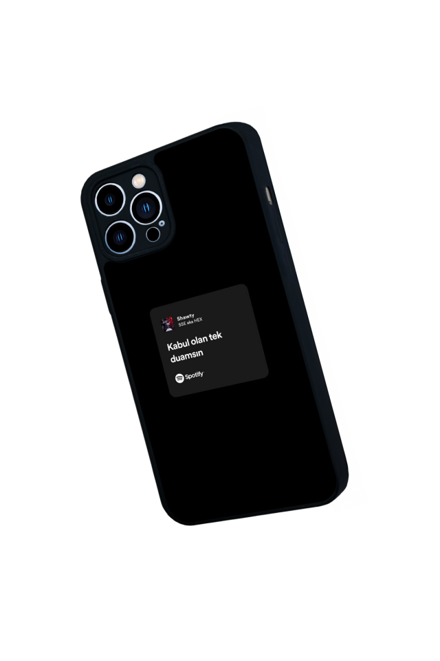 iPhone 12 Pro Max Uyumlu Sarki Sozleri Tasarımlı Glossy Premium Kılıf