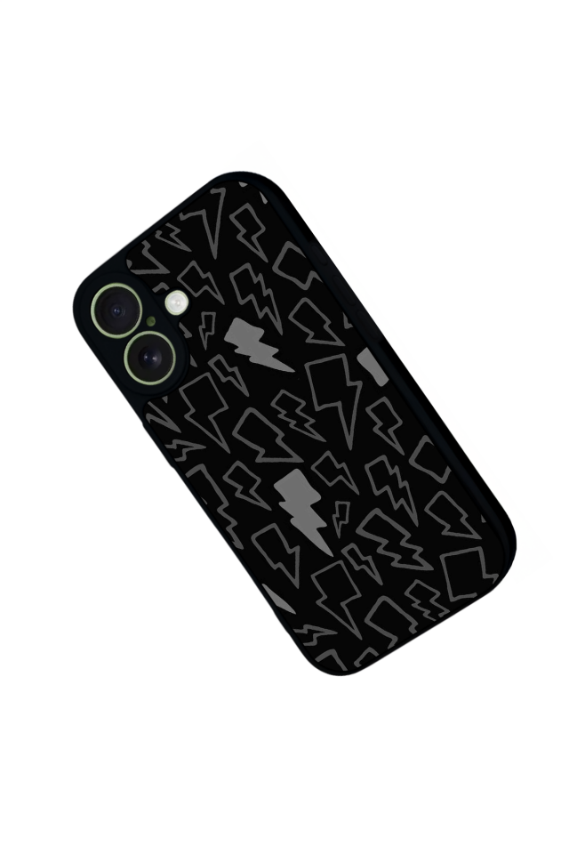 iPhone 17 Uyumlu Simsek Tasarımlı Glossy Premium Kılıf