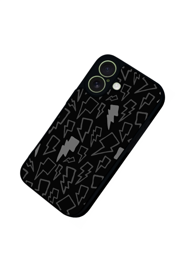 iPhone 17 Uyumlu Simsek Tasarımlı Glossy Premium Kılıf