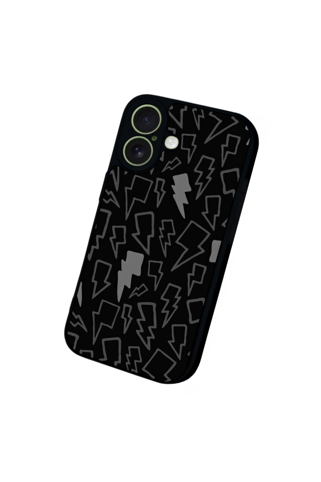 iPhone 17 Uyumlu Simsek Tasarımlı Glossy Premium Kılıf