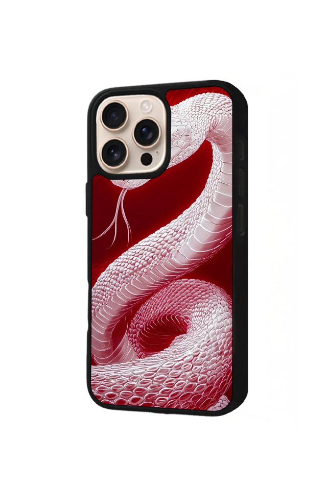 iPhone 15 Pro Max Uyumlu Yılan Tasarımlı Glossy Premium Kılıf