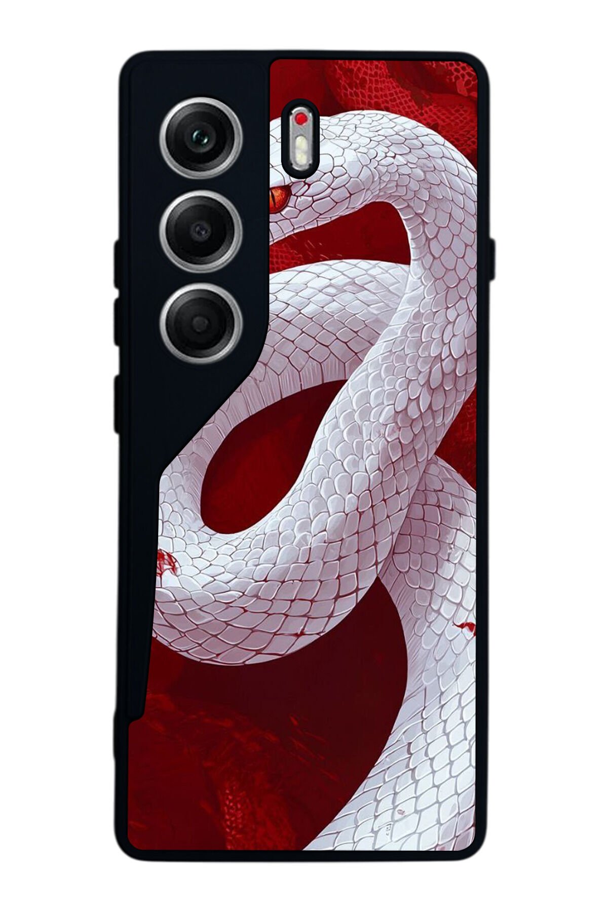 Tecno Camon 40 Uyumlu Yılan Tasarımlı Glossy Premium Kılıf