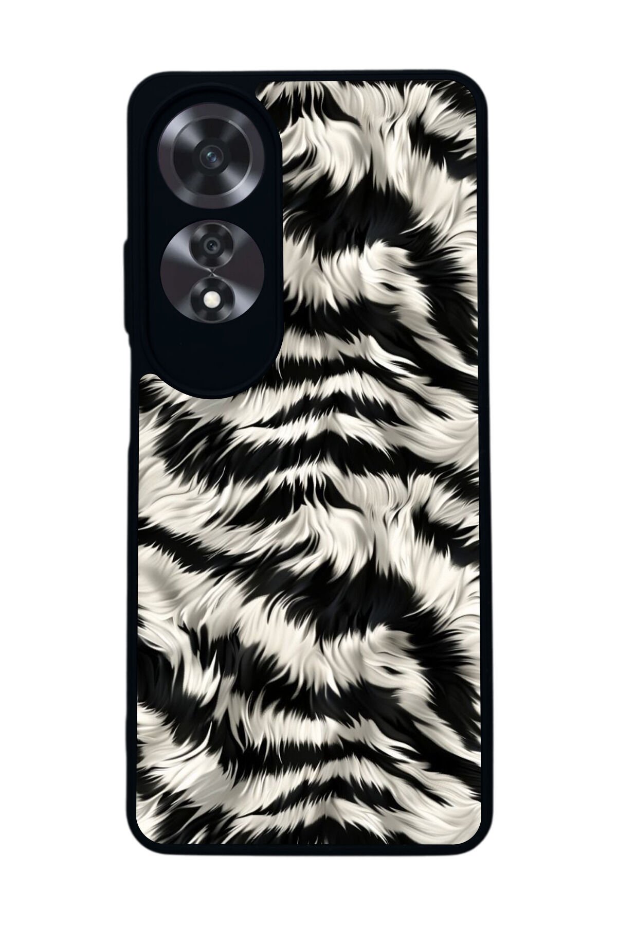 Oppo A60 Mat Siyah uyumlu Kılıf – Yumuşak Silikon, Koruyucu, Şok Emici Kapak