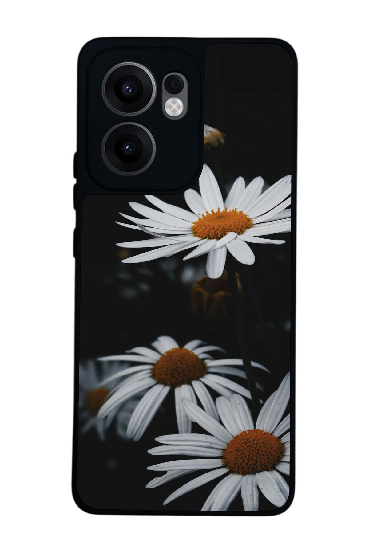 Oppo Reno 13F Uyumlu Cicek Tasarımlı Glossy Premium Kılıf