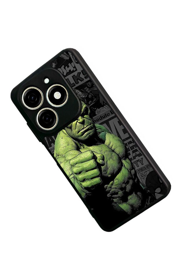Infınıx Smart 8 Pro Uyumlu Hulk Tasarımlı Glossy Premium Kılıf