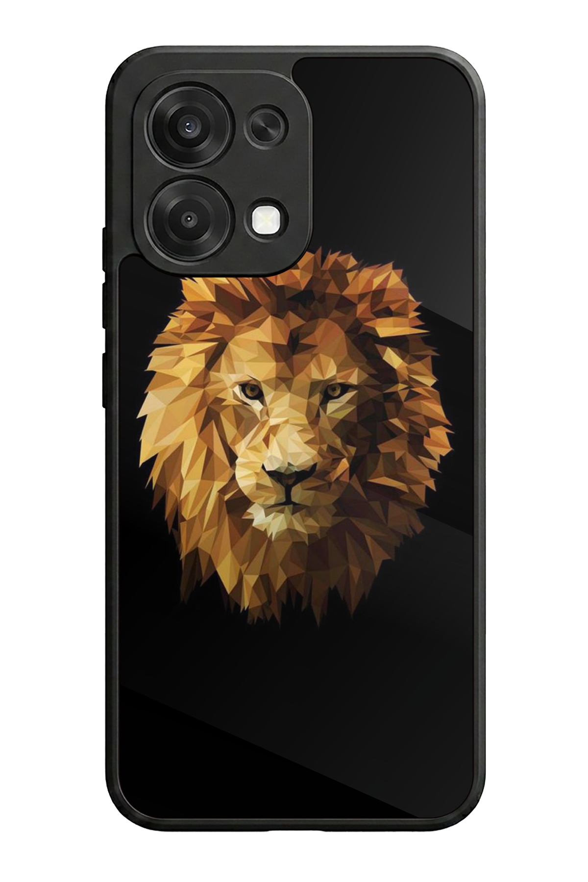 Oppo A6 Pro Uyumlu Aslan Tasarımlı Glossy Premium Kılıf