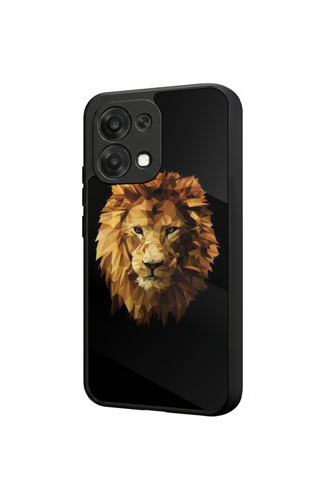 Oppo A6 Pro Uyumlu Aslan Tasarımlı Glossy Premium Kılıf