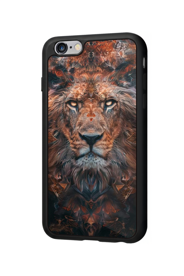 iPhone 6 Plus Uyumlu Aslan Tasarımlı Glossy Premium Kılıf