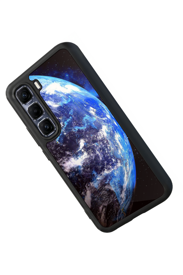 Infinix Hot 60 Pro Plus Uyumlu Ay Tasarımlı Glossy Premium Kılıf