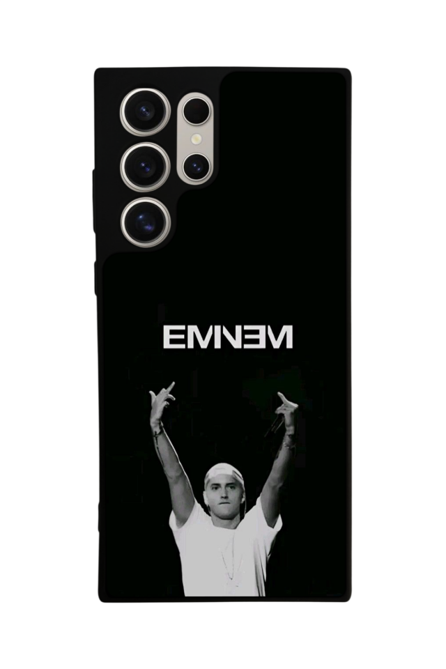 Samsung Galaxy S23 Ultra Uyumlu Eminem Tasarımlı Glossy Premium Kılıf
