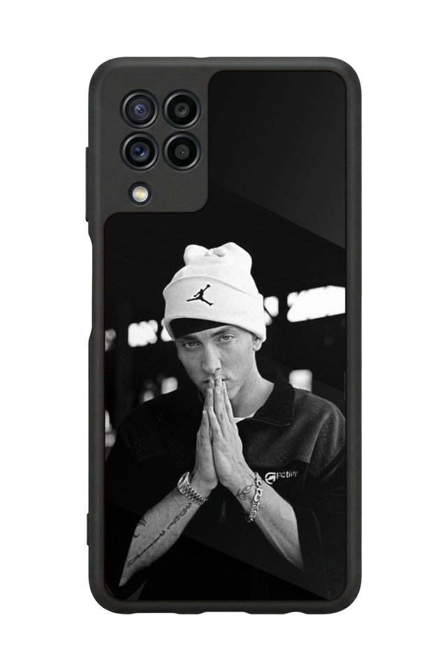 Samsung Galaxy M22 Uyumlu Eminem Tasarımlı Glossy Premium Kılıf